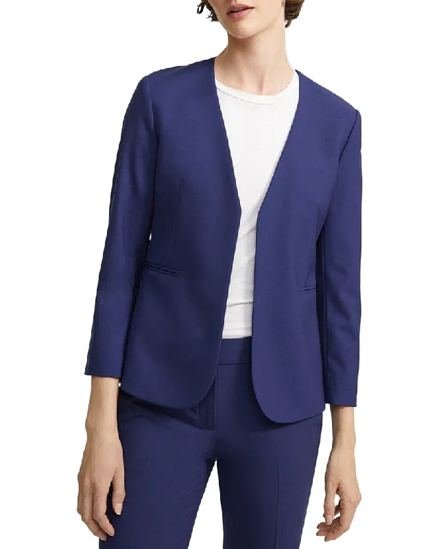 Wardrobe Essentials Theory Lindrayia B. Wool-Blend Blazer