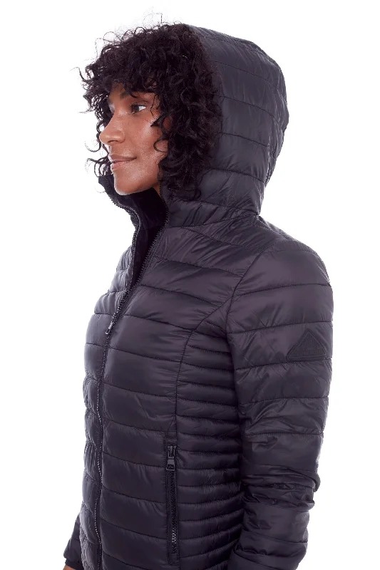 Limited Time Offers YOHO LADIES' | WOMEN'S VEGAN DOWN (RECYCLED) LIGHTWEIGHT PACKABLE PUFFER