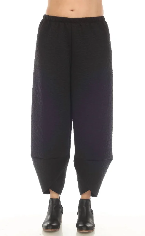 The Good Stuff Wide Capri Cross Pant In Black