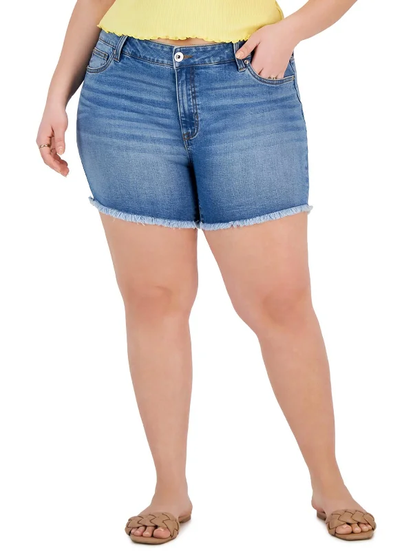 Chic Style, Always In Vogue Plus The Sugar Womens High Rise Mini Denim Shorts