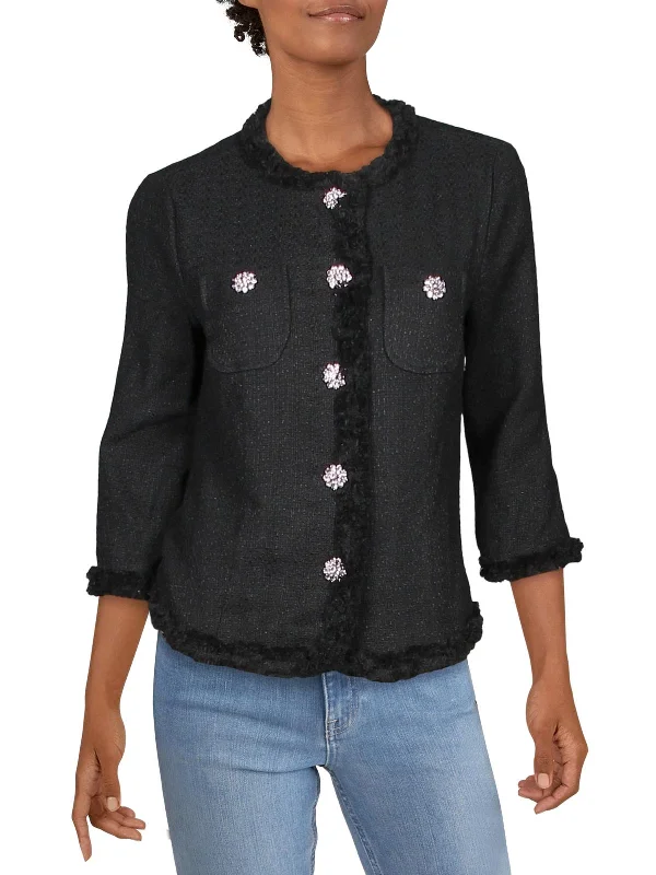 Spring Fashion Womens Cotton Embellished Jacket