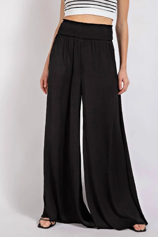 Nordic Minimalist Home Look Nothing Better Satin Pants In Black