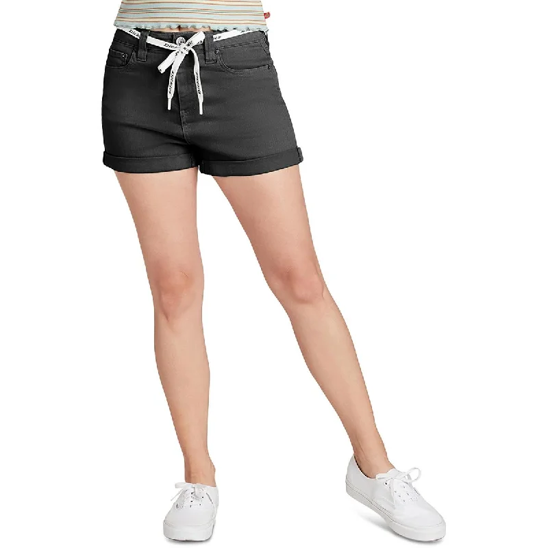 Trendy And Individual Women's Fashion Juniors Womens High Rise Rolled Denim Shorts