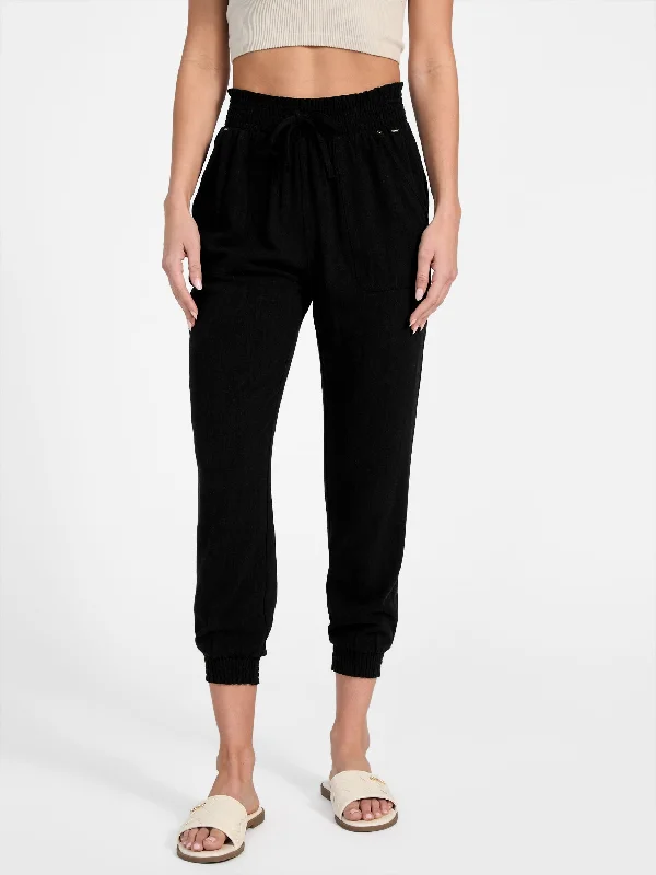 Hot Styles Harper Linen-Blend Joggers