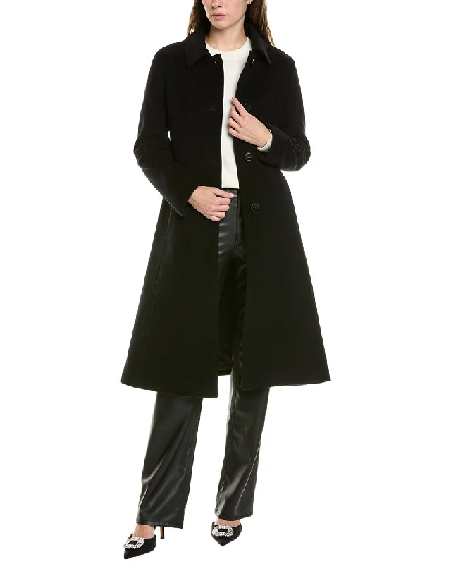 Mother's Day Special Cinzia Rocca Long Wool & Cashmere-Blend Coat