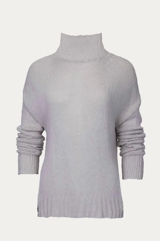 Fashion For Every Occasion Knit Mock Neck Sweater In Beige