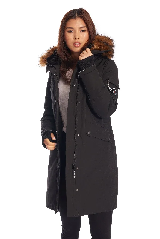 Stylish Spring Fashion LAURENTIAN | WOMEN'S VEGAN DOWN (RECYCLED) LONG PARKA