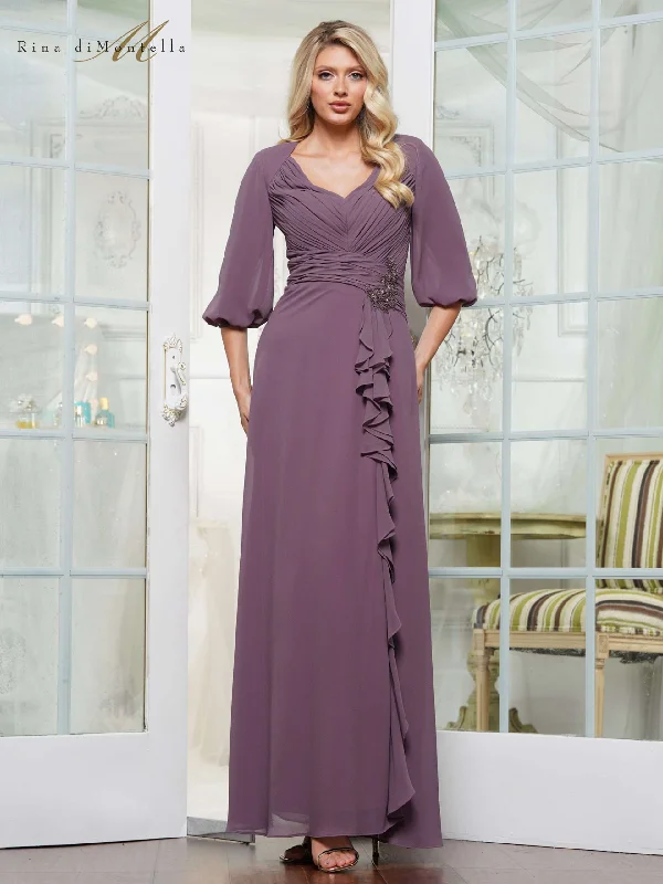 Special Offers Rina di Montella RD3119 Long Formal A Line Mother of the Bride Dress