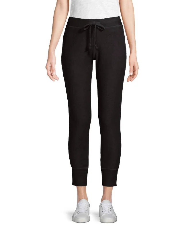 Elevate Your Wardrobe Women Bowery Leggings Sweatpants In Caviar