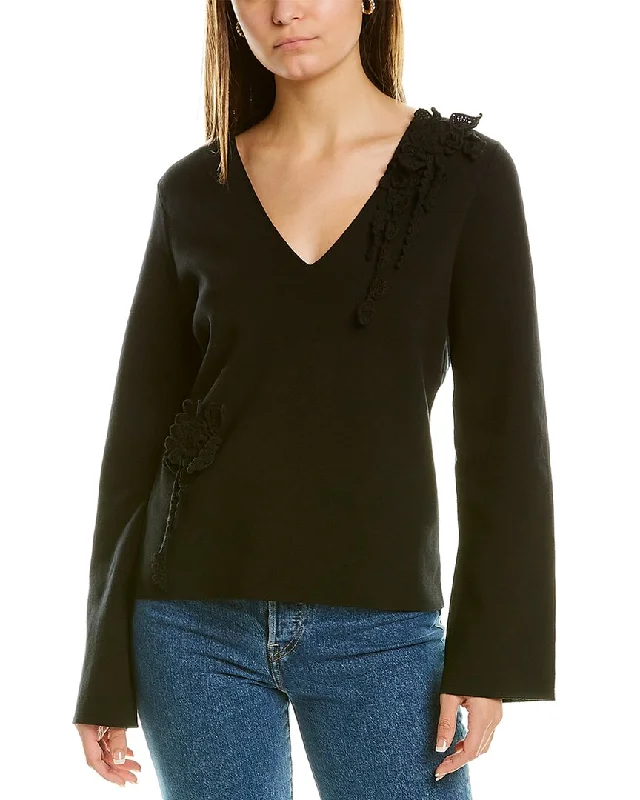 Shop Sales Rebecca Taylor Slim V-Neck Pullover