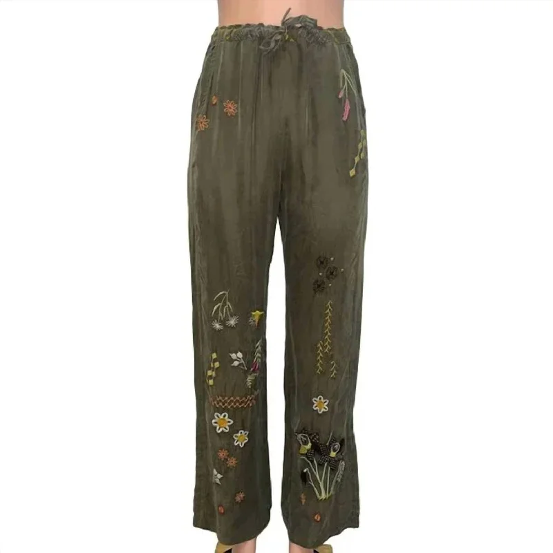 Luxury Fashion Perla Pants In Vintage Green