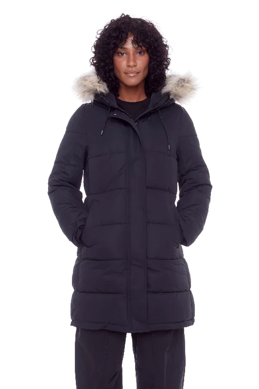 Trendy Fashion Sale AULAVIK | WOMEN'S VEGAN DOWN (RECYCLED) MID-LENGTH HOODED PARKA COAT