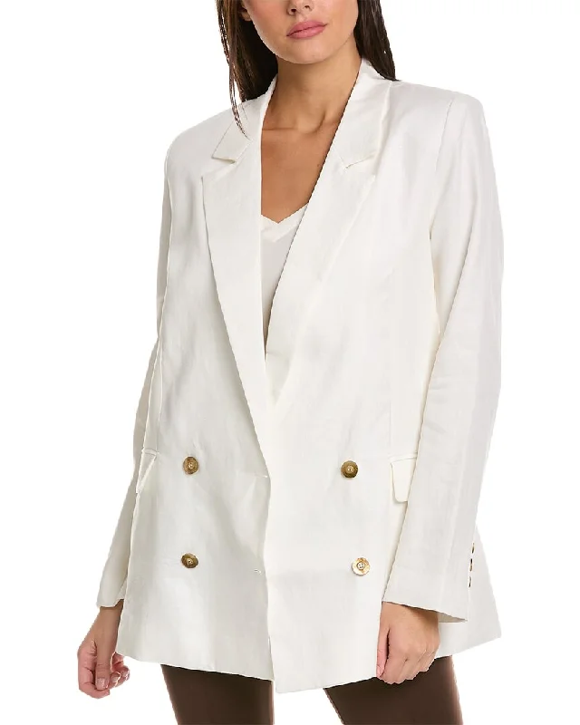 Daily Deals Nicholas Ayla Double-Breasted Linen Blazer