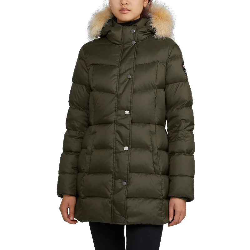 Fashion Deal Pajar Women's Roxy Quilted Puffer with Detachable Faux Fur Trim