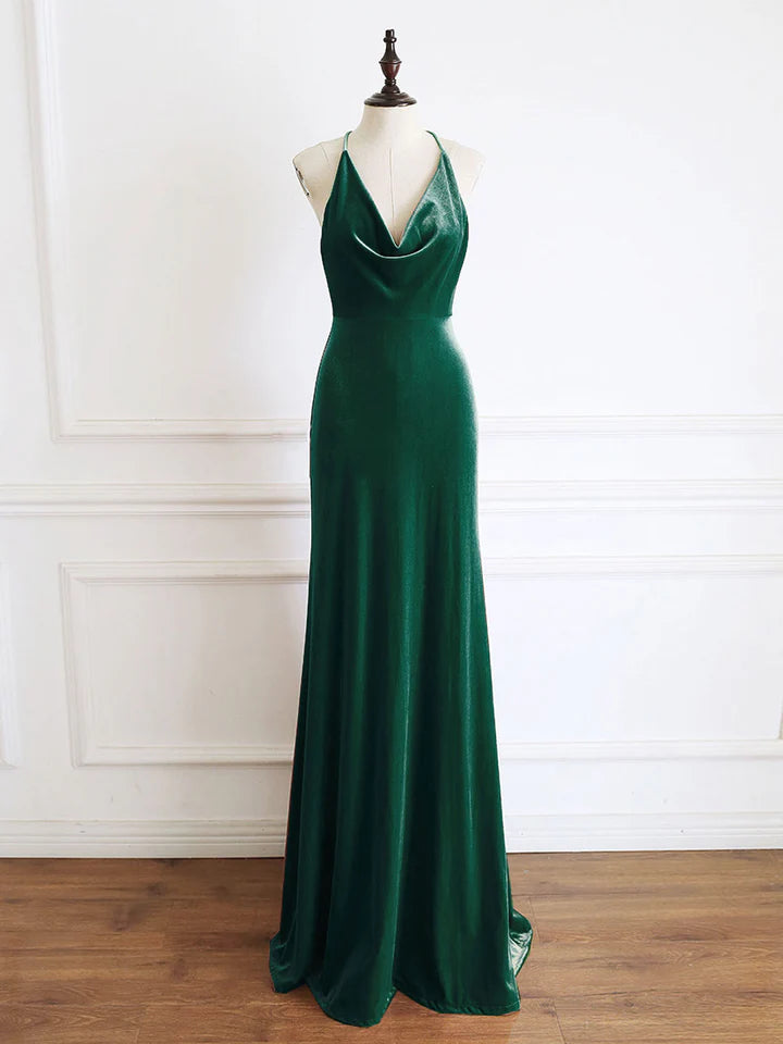 Limited Time Mermaid Cultivate oneself Velvet Long Prom Dress Formal sexy Fashion Party dress