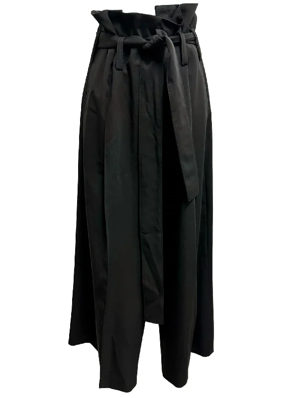 Eco Friendly Fashion Sale Women's Harley Pleated Pant With Tie Waist In Black