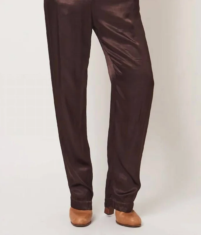 Dive Into Trendy Women's Fashion Bianca Pant In Chocolate