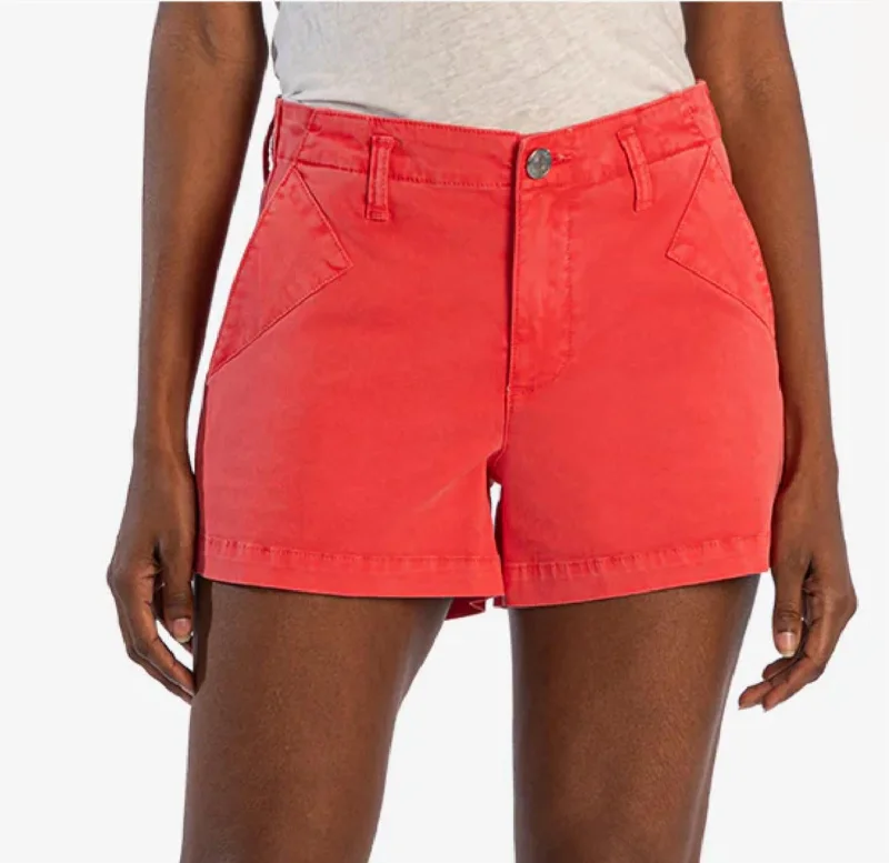 Vintage Inspired Fashion Sale Kimia Denim Shorts In Cayenne