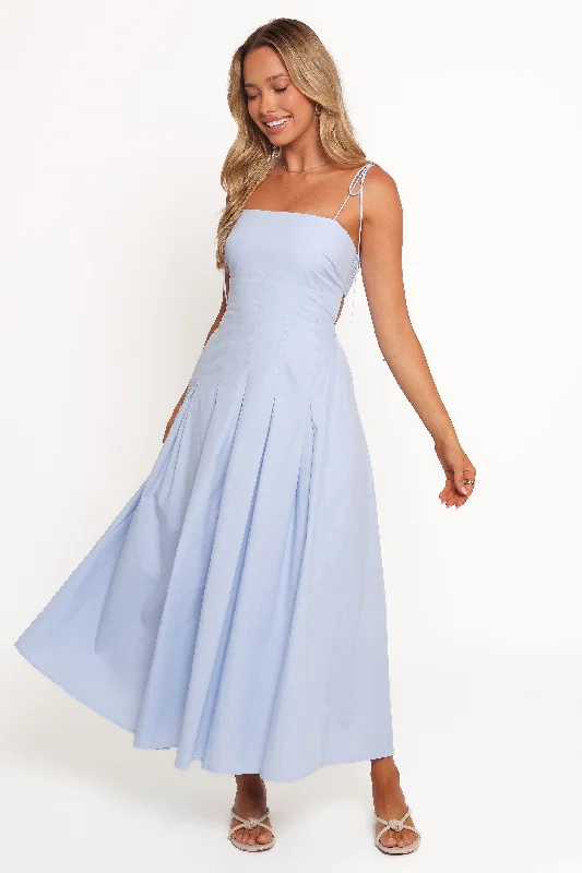 Evening Elegance Briony Midi Dress - Blue