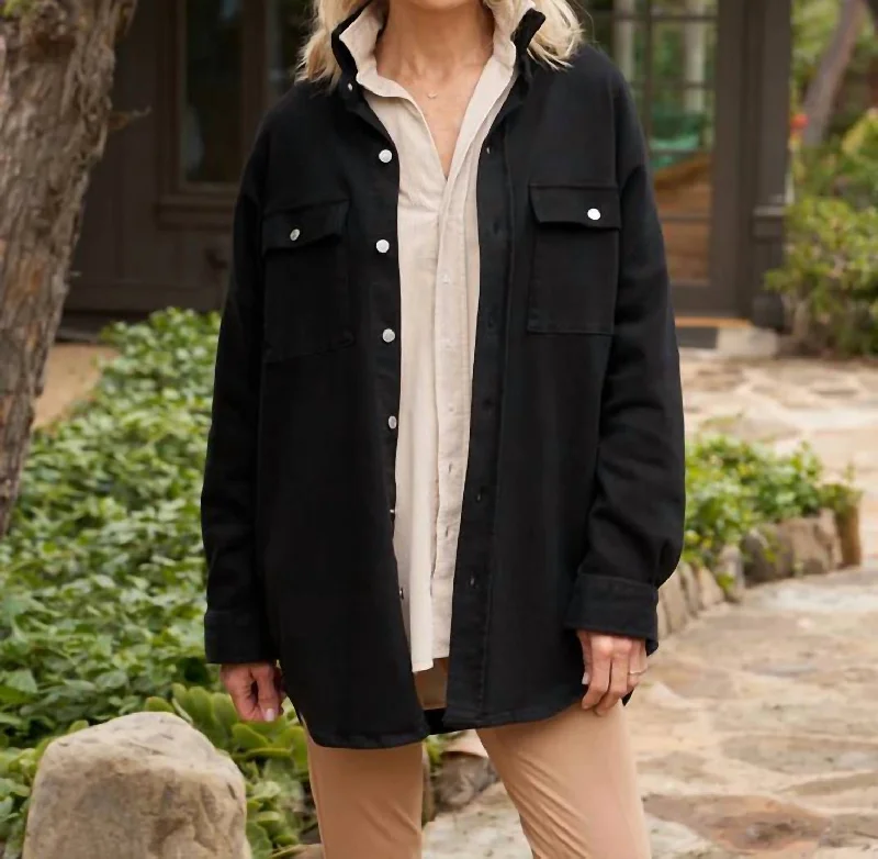 Trendy Street Style Attire Mcloghlin Utility Jacket In Black