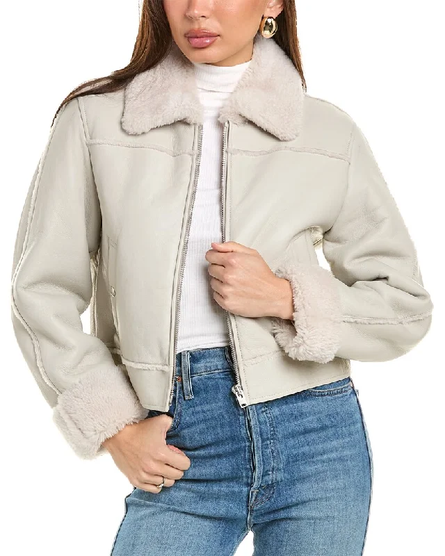 Designer Wear On Sale IRO Miram Shearling Jacket