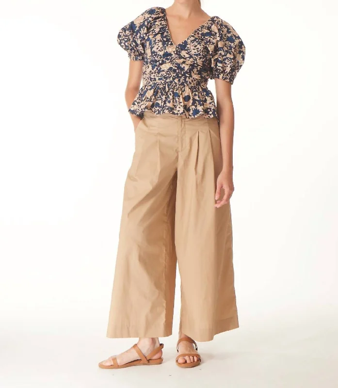 Find Your Unique Flair Lizzy Pant In Khaki