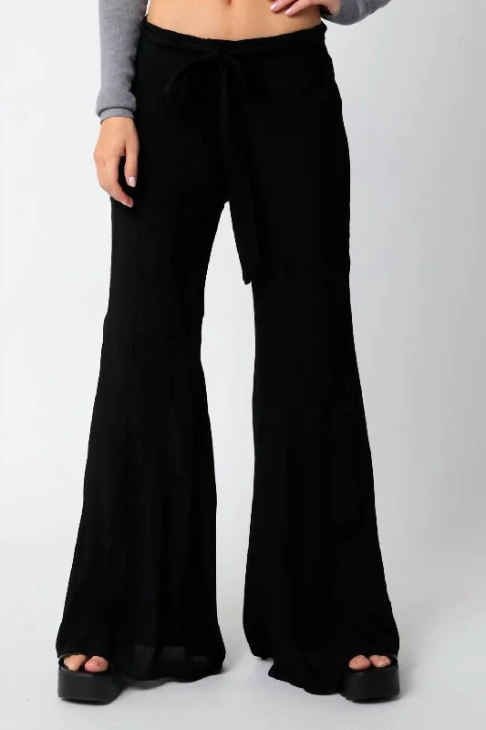 Trend Alert Sabrina Flare Pants In Black