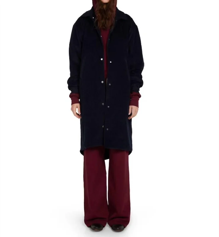 Bid Farewell To The Old Season Virginia Oversized Parka Kacket In Jet Black