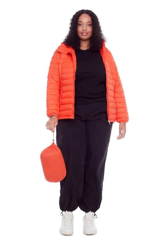 Limited Time YOHO PLUS | WOMEN'S VEGAN DOWN (RECYCLED) LIGHTWEIGHT PACKABLE PUFFER (PLUS SIZE)