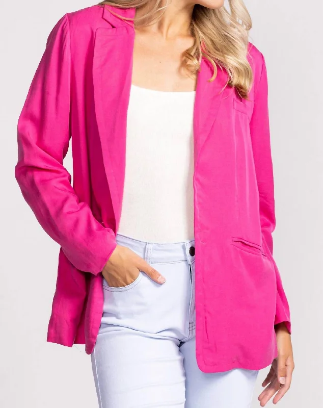 Timeless Elegance Redefined Veronica Blazer In Fuchsia