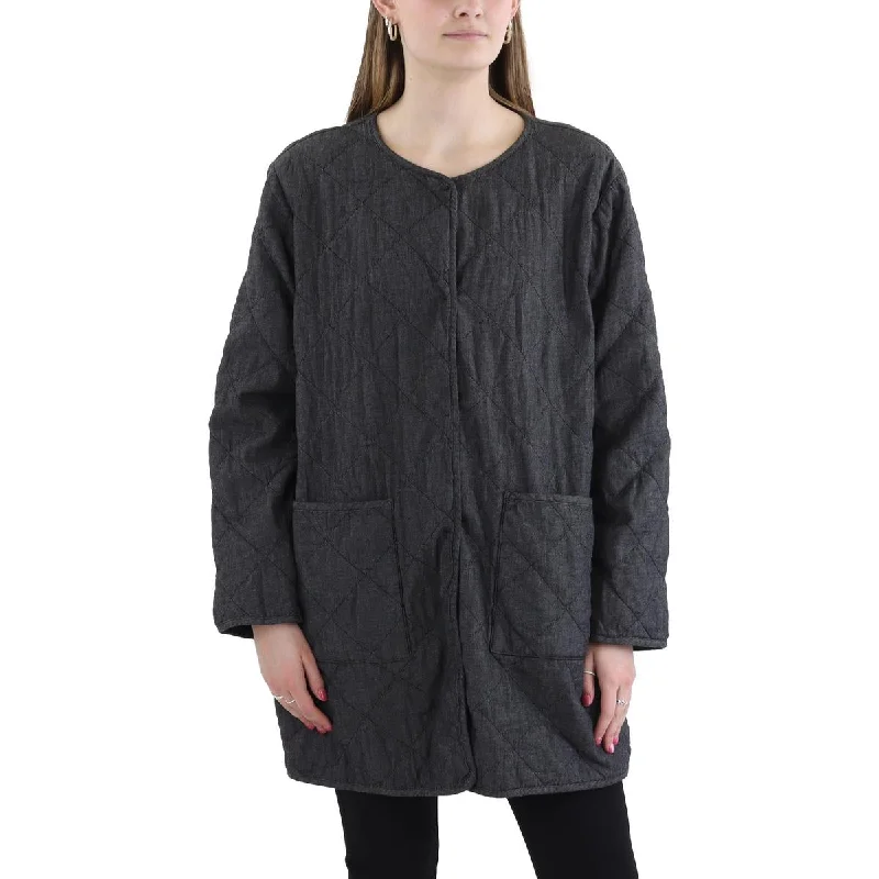 Sustainable Fashion Extravaganza Womens Oversized Organic Cotton Quilted Coat