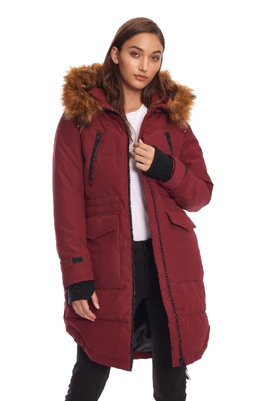 Hot Styles UKON | WOMEN'S VEGAN DOWN (RECYCLED) DRAWSTRING PARKA