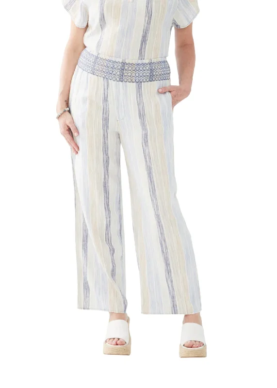 Trendy Aesthetics Summer Vibes Pull On Pants In Multi