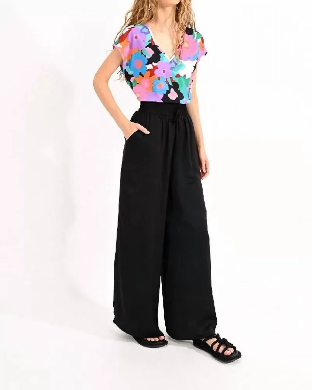 Casual Chic Palazzo Pants In Black