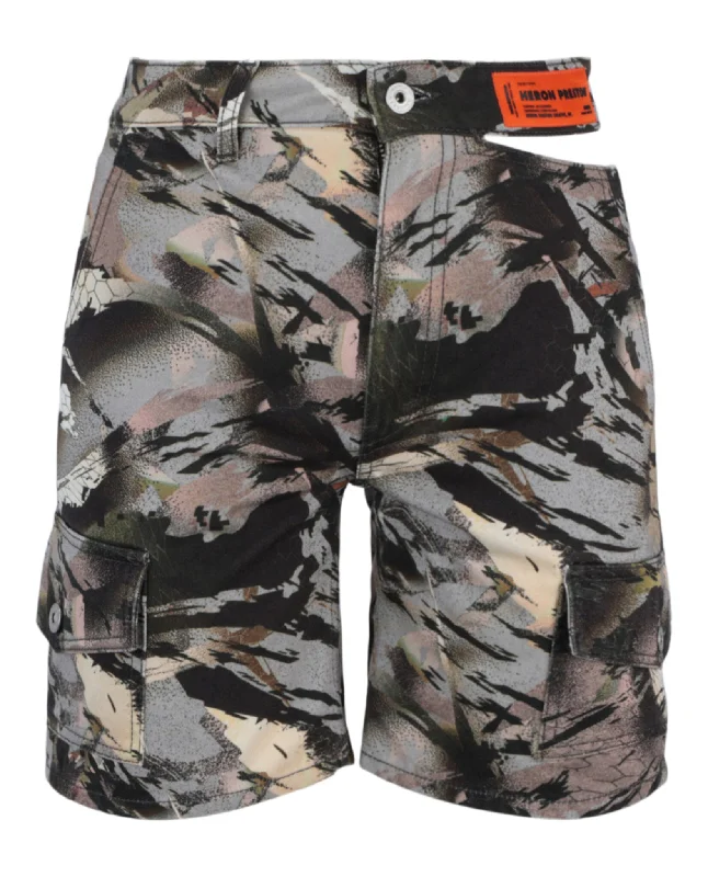 Latest Fashion Camo Open Side Belt Shorts