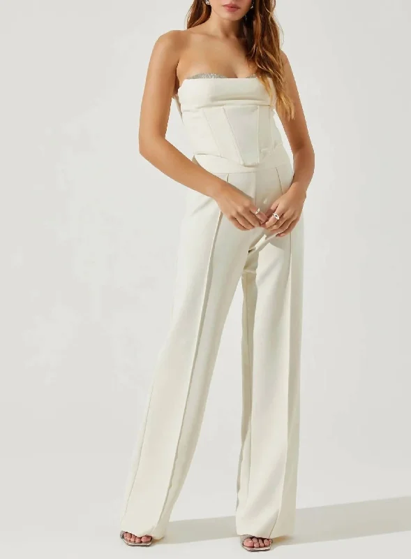 Chic Outfits Madison Pants In Ivory