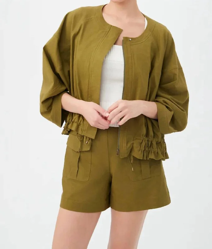 Everyday Basics Prita Jacket In Sage