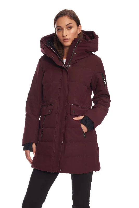 Quick Grab Deals KOOTNEY | WOMEN'S VEGAN DOWN (RECYCLED) MID-LENGTH PARKA