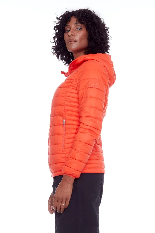 Budget Saver YOHO LADIES' | WOMEN'S VEGAN DOWN (RECYCLED) LIGHTWEIGHT PACKABLE PUFFER