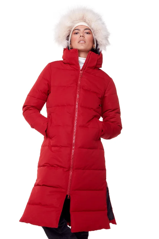 Budget Friendly KLUANE | WOMEN'S VEGAN DOWN (RECYCLED) ULTRA LONG LENGTH PARKA