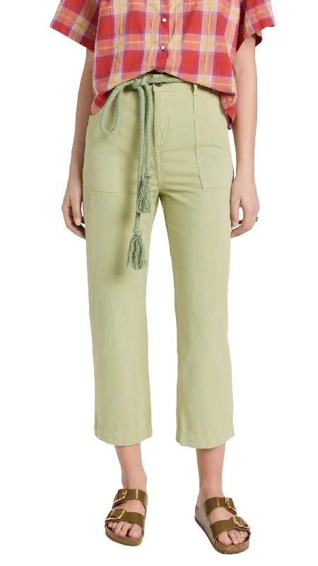 Cutting Edge Fashion Voyager Pant In Washed Sweetgrass