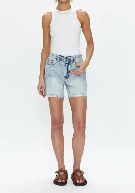 Exclusive Discounts Devin High Rise Denim Shorts In St. Tropez