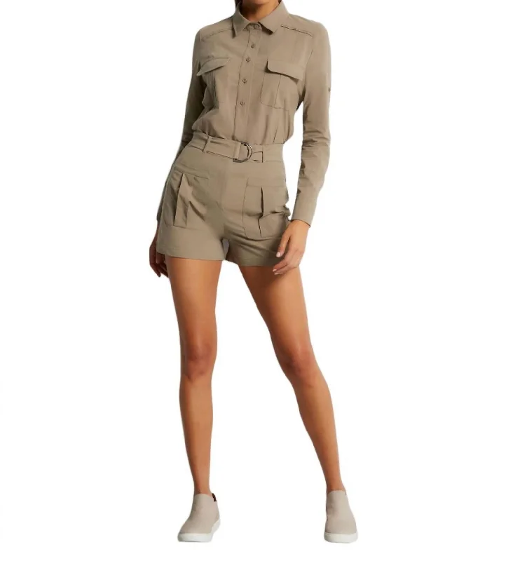 Must Haves Kaylyn Short In Khaki