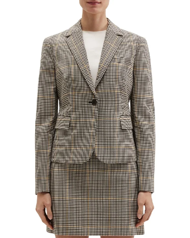 Elegant Style Theory Shrunken Blazer O.Dale Wool-Blend Blazer