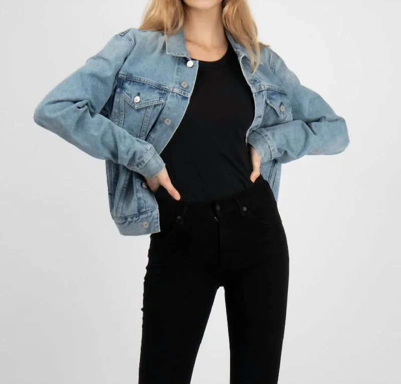 Step Ahead, Lead The Trend Classic Denim Jacket In Sonnie