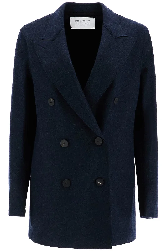 Style Beyond Borders Harris Wharf London Women's Double-Breasted Cashmere Coat