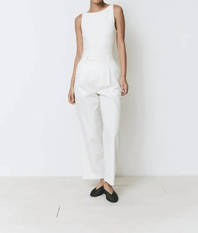 Style Upgrade Siene Pants In Off White