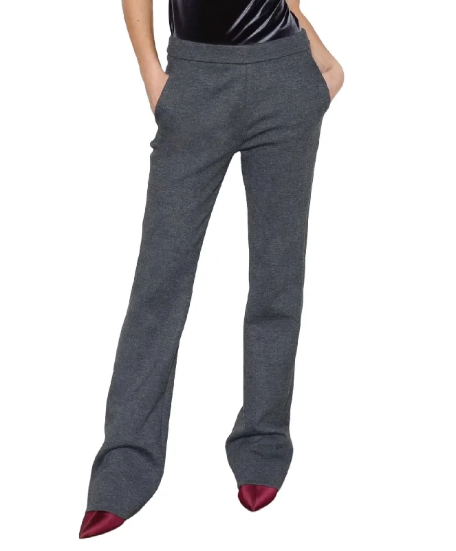 Stylish Statements Blessing Pant In Grey Mixte