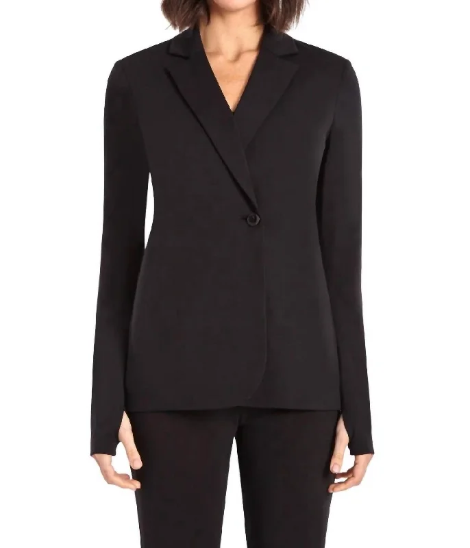 Essentials On Sale Streak Blazer In Black