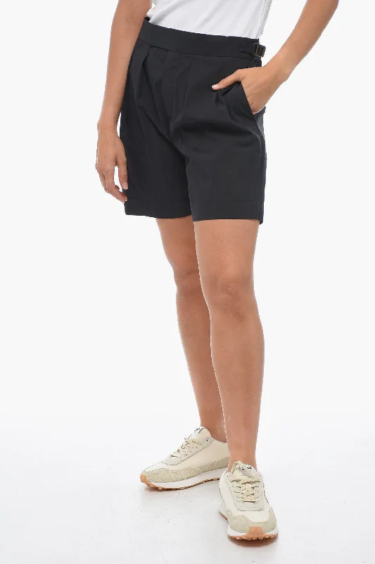 Fashion For Every Occasion Neil Barrett Double-pleated SAFARI Cotton Blend Shorts